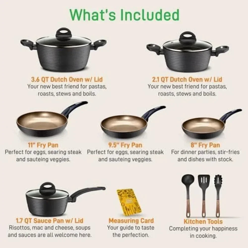 Non-stick Cookware for Kitchen Set Accessories