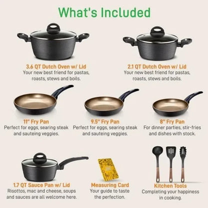 Non-stick Cookware for Kitchen Set Accessories