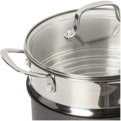 Hard Anodized 17-Piece Cookware Set Pot Sets