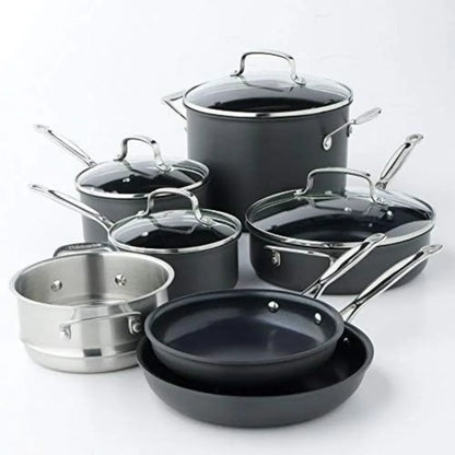 Classic Nonstick Hard Anodized Cooking Pots Sets