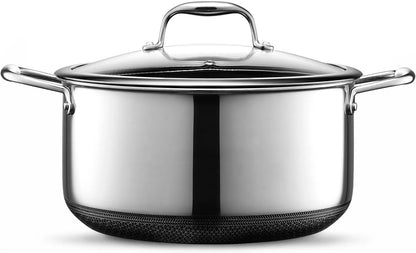 Hybrid Nonstick 8-Quart Stockpot with Tempered Glass Lid