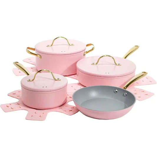 Nonstick Coating Cooking Pots Sets for Cooking Iconic Nonstick Pots