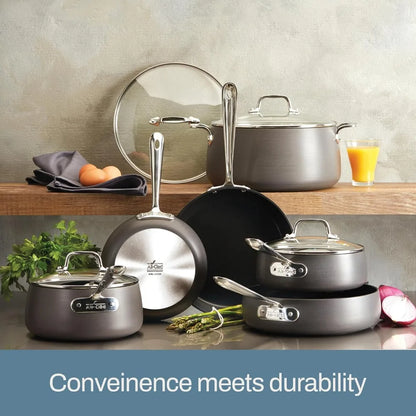 Hard Anodized Nonstick Cookware Set 10 Piece