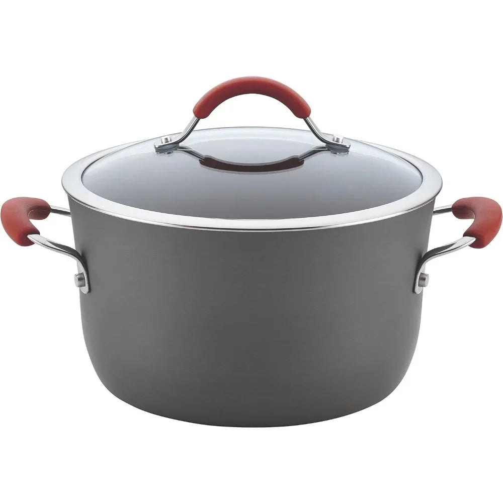 Non-stick Cookware For Kitchen Gray Cooking Pot Sets