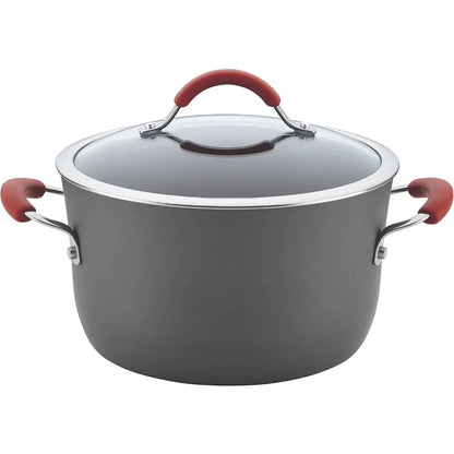 Non-stick Cookware For Kitchen Gray Cooking Pot Sets