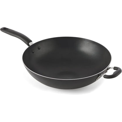 Non Stick Stir-Fry Pan Cookware Ultimate Hard Anodized Nonstick Wok 14 Inch