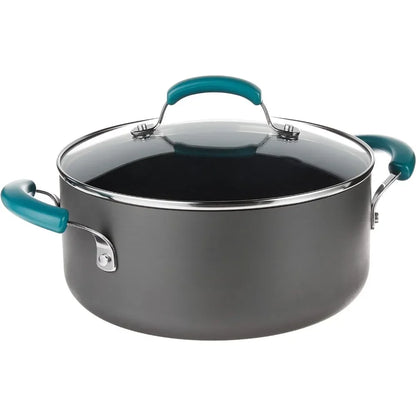 Hard Anodized Nonstick Cookware Pots And Pans Set 15 Piece