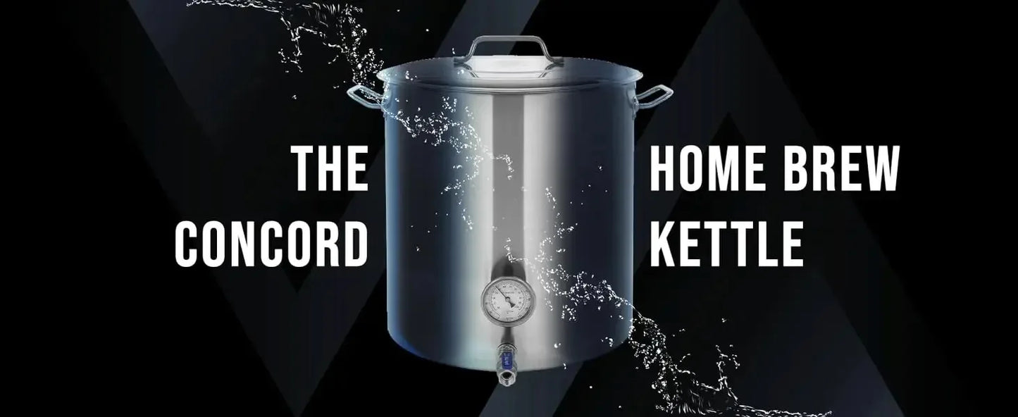 Stainless Steel Home Brew Kettle Stock Pot 160 QT/ 40 Gal Concord Cookware