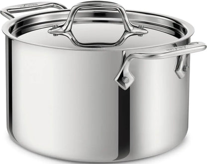 Stainless Steel Stockpot 3-Ply  6 Quart Induction