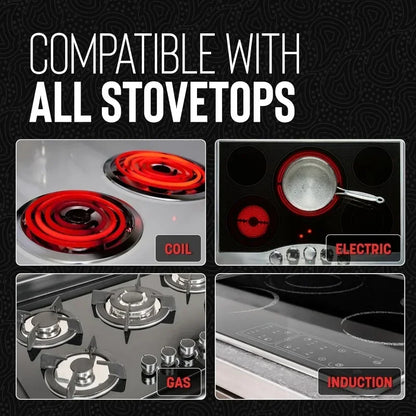 Tri-Clad Stainless Steel and Nonstick Ceramic Cookware Set