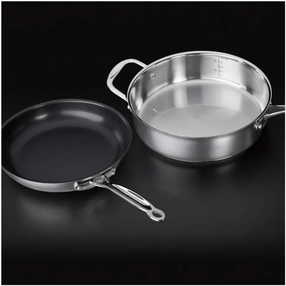 Cookware Set Chef's Classic Stainless Steel Collection 11-Piece