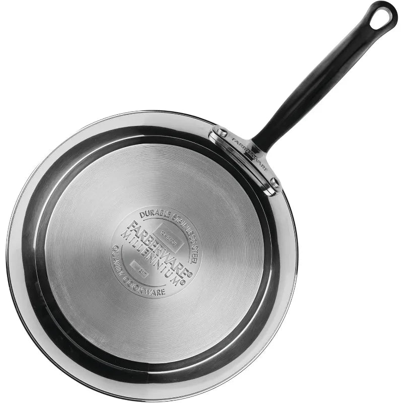 Stainless Steel Cookware Pots and Pans Set 10 Piece Farberware Millennium