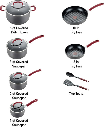 Ultimate Hard Anodized Nonstick Cookware12 Piece