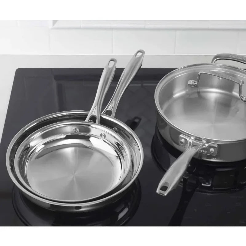 Classic Pots & Pans Set 10 pcs Cookware Set