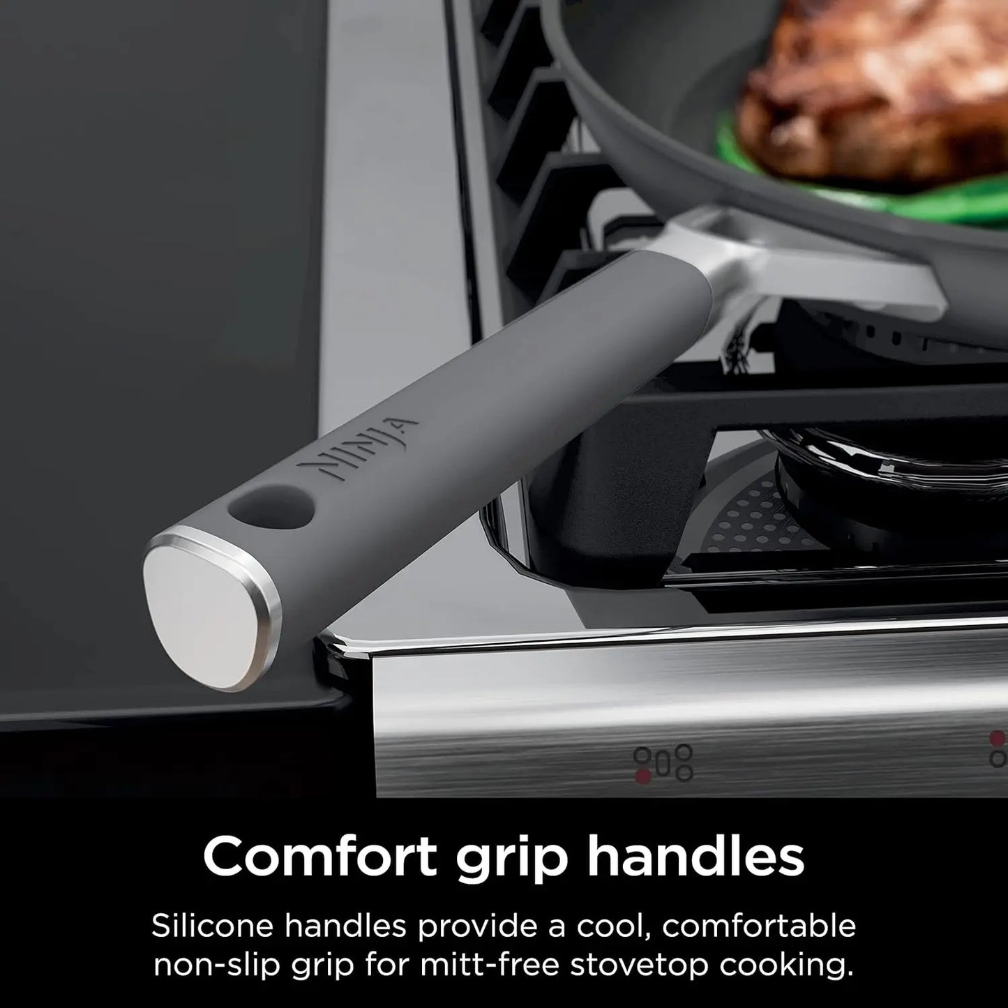 Comfort Grip 10-Piece Cookware Set Ninja Non Stick