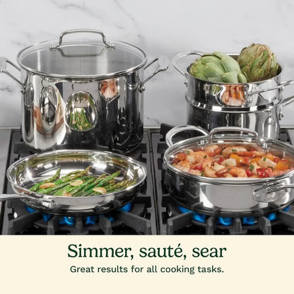 Cookware Set Chef's Classic Stainless Steel Collection