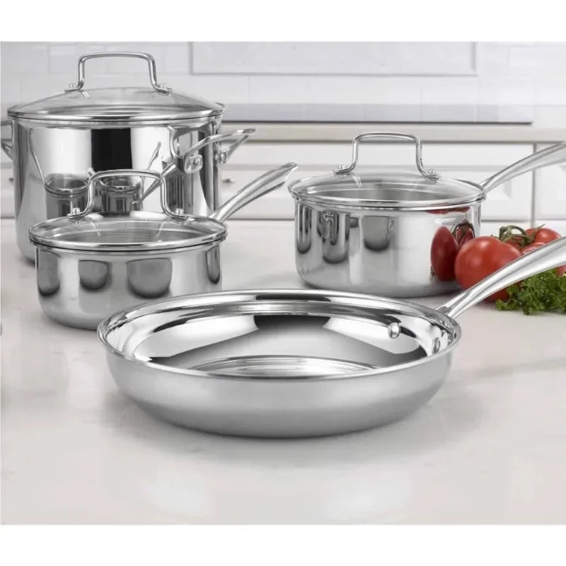 Classic Pots & Pans Set 10 pcs Cookware Set