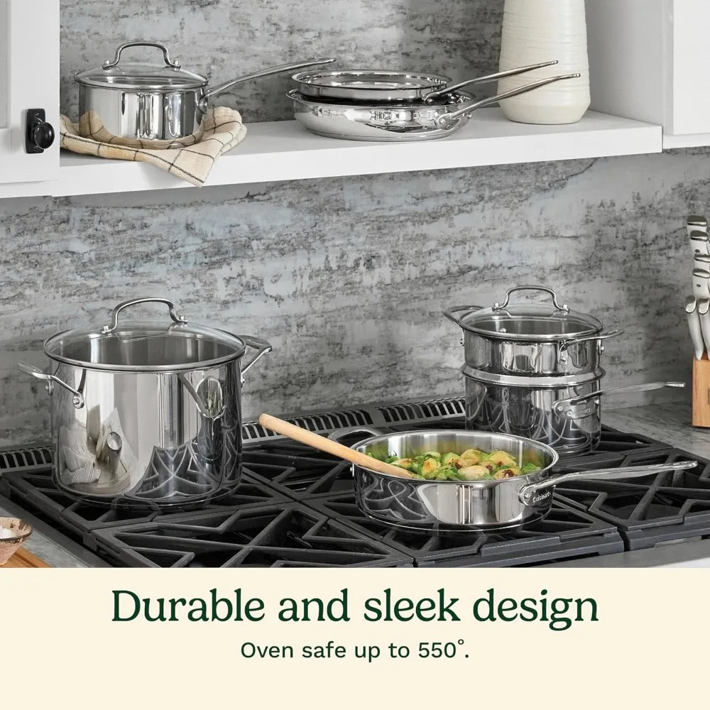 Cookware Set Chef's Classic Stainless Steel Collection