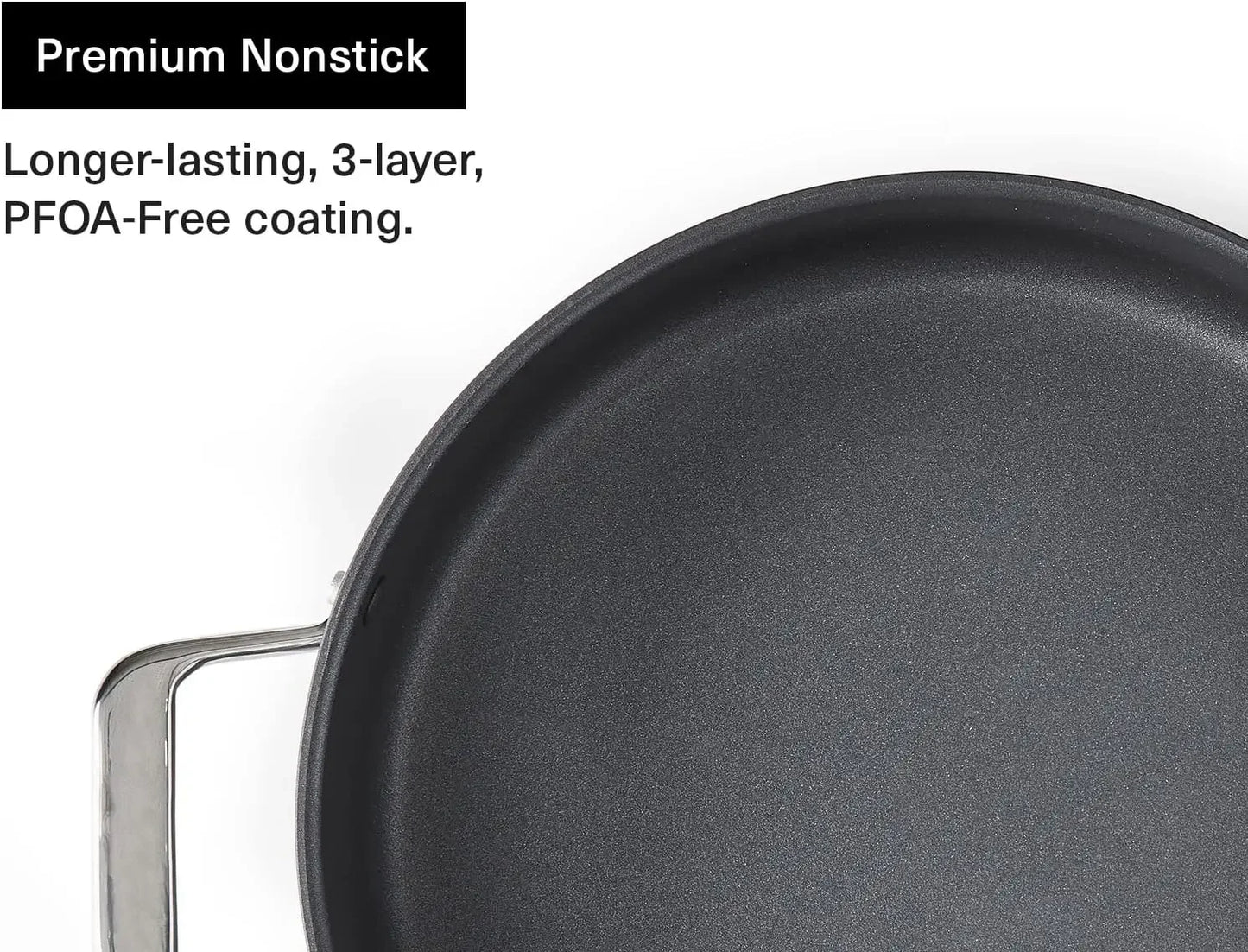 Nonstick Stock Pot with Lid  8 QT Stew & Soup Pot Misen