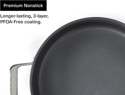 Nonstick Stock Pot with Lid  8 QT Stew & Soup Pot Misen