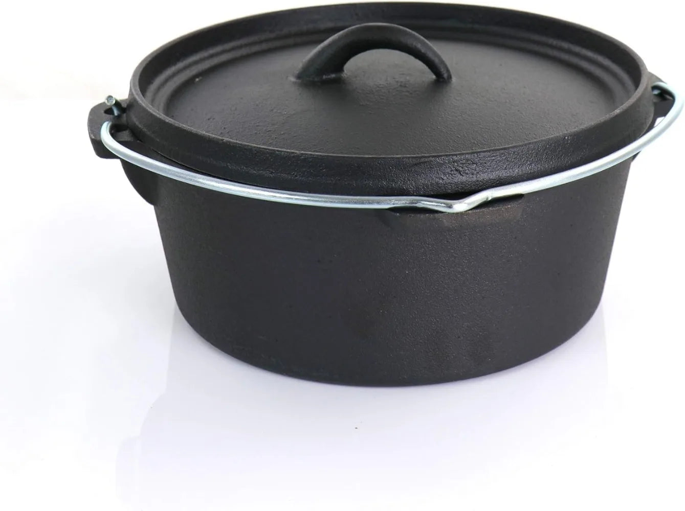 Assorted Pre-Seasoned Cast Iron MegaChef Cookware Set 5 Piece Black