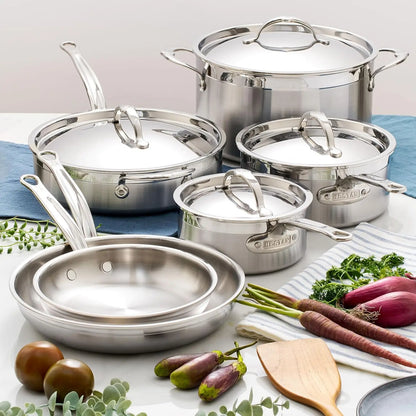 Professional Clad Stainless Steel 10 Piece Ultimate Cookware Set