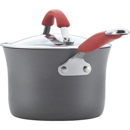 Non-stick Cookware For Kitchen Gray Cooking Pot Sets